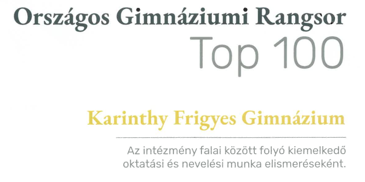 Gimnáziumi TOP 100